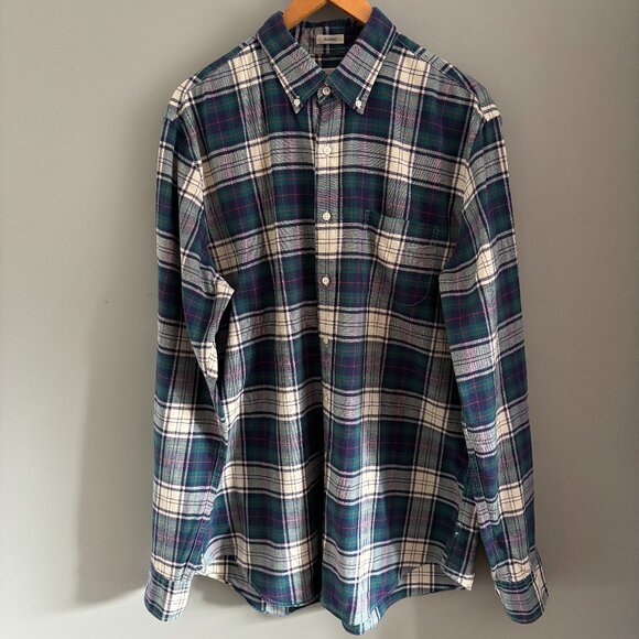 J.Crew Organic Plaid Button Down - Picture 1 of 9